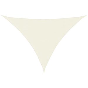 Toldo de vela triangular tela oxford color crema 4x4x5,8 m