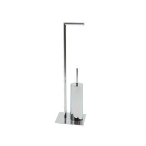 Portarrollos escobilla metal cromad