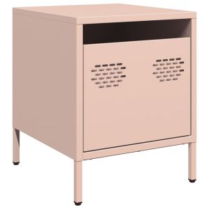 Casa lúmina - mesita de noche rosa aço laminado a frio  35 x 39 x 43,5 cm