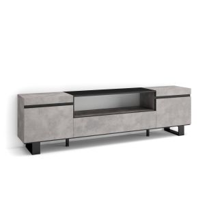 Mueble tv, 200x35x57cm, cemento, rf2221
