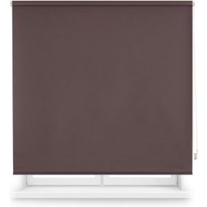 Blindecor | estor enrollable opaco liso 100x175  marrón oscuro