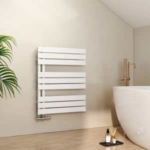 Emke radiador toallero agua caliente 762x600mm, 479w, blanco, lateral