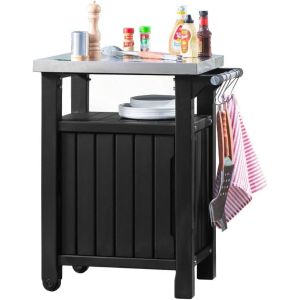 ARMARIO RESINA KETER JARDIN MUEBLE BBQ PEQUEÑO COLOR MARRON