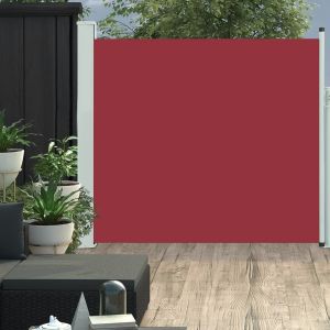 Toldo lateral retráctil de jardín rojo 170x300 cm ety5582102