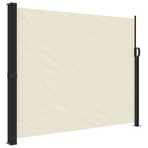 vidaXL toldo lateral retráctil crema 160x500 cm