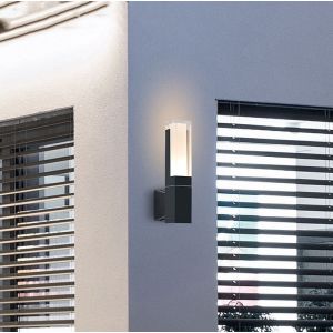 Aplique de pared exterior acrílico 7 w 6000 k blanco