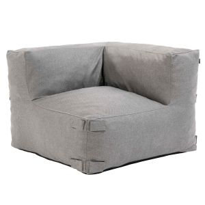 Oviala - sillón de esquina para sofá modular gris