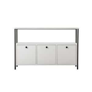 Aparador de madera <<solace>> - 120 x 30 x 77 cm - blanco