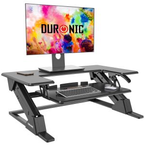 Duronic dm05d21 escritorio standing desk ajustable 124-123 cm