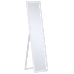 Espejo de pie mdf, cristal blanco 37x37x154 cm