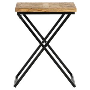 Mesa de centro x-forma beino 48x35x63cm marrón womo-design