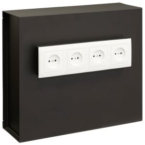 Arregui socket 23000w-s2 caja fuerte camuflada enchufes, 35x40x13 cm, 15l