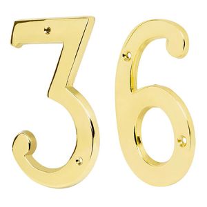 Número "9" de latón