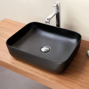 Lavabo sobre encimera  catania negro  50 x 40 cm
