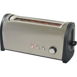 Kitchenchef tostadora 1 rebanada - acero inoxidable cepillado - termostato