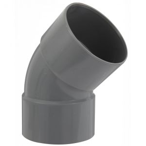 Codo de pvc de 45° para pegar, hembra / hembra, d100