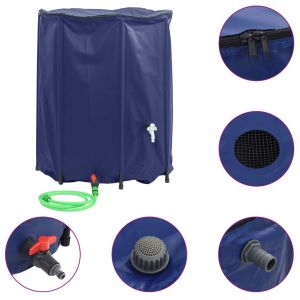 vidaXL depósito de agua plegable con grifo PVC 1250 l