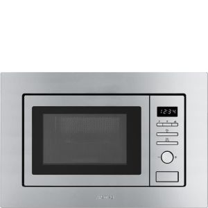 Horno microondas grill smeg fmi017x - 20 l - 800 w - botones rotativos - ac