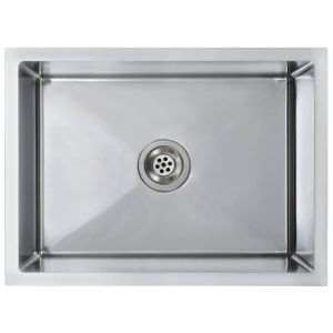 vidaXL fregadero de cocina hecho a mano acero inoxidable