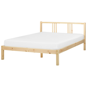 Cama madera de pino vannes 140 x 200 cm marrón claro