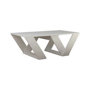 Mesa de centro de madera <<pipra>> - 110 x 60 x 40 cm - blanca