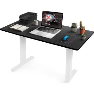 Duronic tt120 bk tablero de escritorio | 120 x 60 x 1,9 cm | color negro