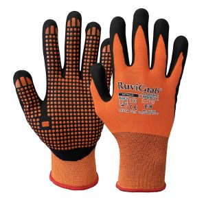 Guante de nitrilo con puntos PVC - Talla 8