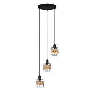 Zenda chandelier 3xe14 black