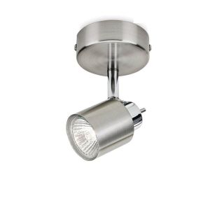 Foco 1 elemento meranti gu10 (bombilla no incluida) color cromo mate 15,5
