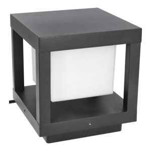Lámpara de exterior cuadrada 150x150x165mm, 240v, 16w, 3000k, ip65