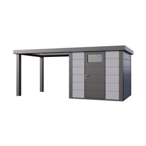 Caseta jardin nh4 c apoyo abierto grande a izq | gris claro | novo habitat