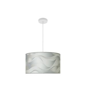 CoLGante moda 2xE27 blanco/ola gris regx40x40cm c/difusor