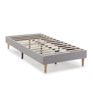 Base tapizada aura 90x190 cm  gris claro