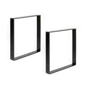 Pata de mesa rei 926 | 350x40x385 mm | negro poro | 2 uds. | acero