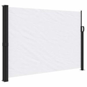 vidaXL toldo lateral retráctil blanco 140x500 cm