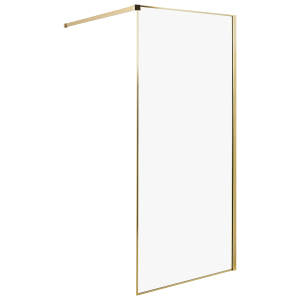 Mampara de ducha waspam 90 x 190 cm dorado