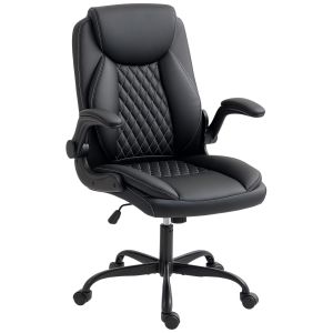 Silla de oficina poliuretano negro 67x65x110 cm