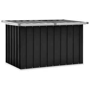 vidaXL caja de almacenaje para jardín gris antracita 109x67x65 cm