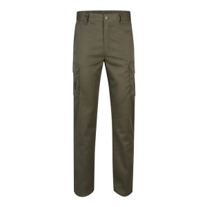 Pantalon de trabajo stretch velilla color verde caza 34