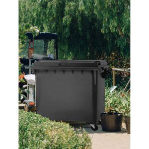 Contenedor de basura reciclables de colo | 800 l - negro