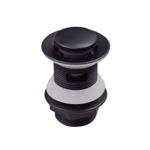 Tapa de lavabo clic clac con acabado negro mate by eurosanit