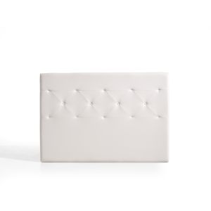 Cabecero zafiro para cama de 80 de polipiel blanco 115x115x8. Matris
