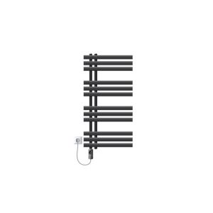 Radiador toallero eléctrico antracita 500 x 1000 mm con elemento  600w