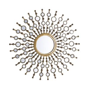 Espejo de pared blois 70 cm 70 cm metal dorado