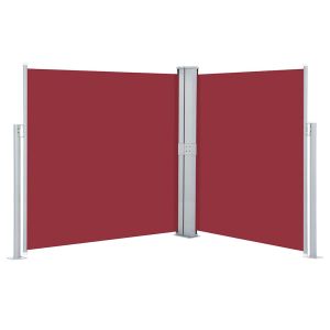 vidaXL toldo lateral retráctil rojo 140x600 cm