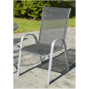 Pack de 4 sillones apilables para jardín y terraza