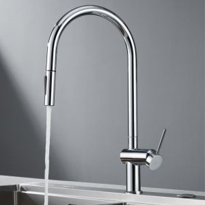 Imex - grifo monomando de cocina extraíble cromado serie berna