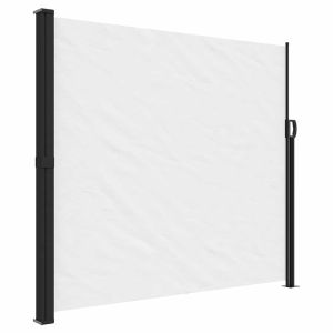 vidaXL toldo lateral retráctil blanco 180x500 cm