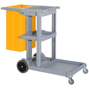 Carro limpieza con bolsa 121x50.5x96.5 cm pp de plástico y plástico bicolor