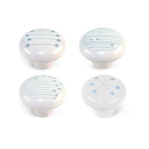 Pomo para mueble rei m1 | 40x40x31 mm | blanco | 4 uds.